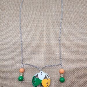 Lucky Charm – Wooden Shamrock Beaded Necklace