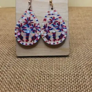 Fireworks Celebration Teardrop Earrings
