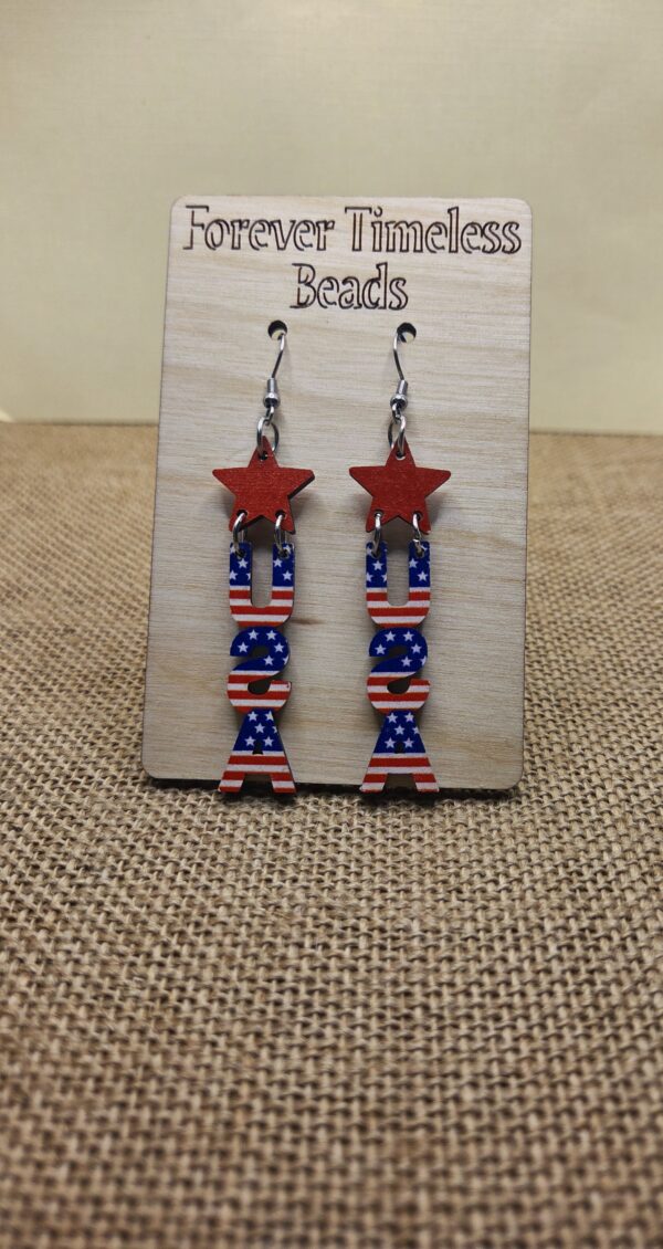 Patriotic USA Star Earrings