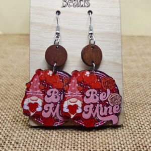 Be Mine Valentine’s Day Gnome Earring