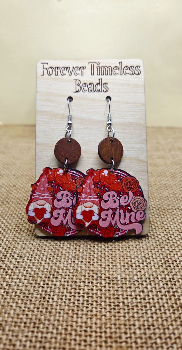 Be Mine Valentine’s Day Gnome Earring