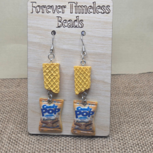 Candy Pop Popcorn & Waffle Earrings