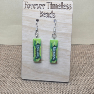 Classic Doublemint Gum Earrings