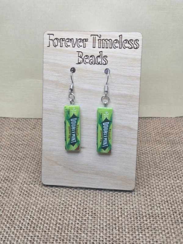 Classic Doublemint Gum Earrings