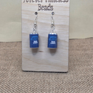 Fun Bud Light Mini Can Earrings