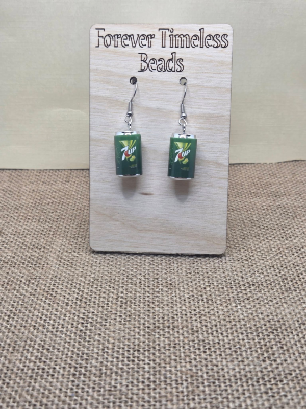 Refreshing 7UP Can Earrings