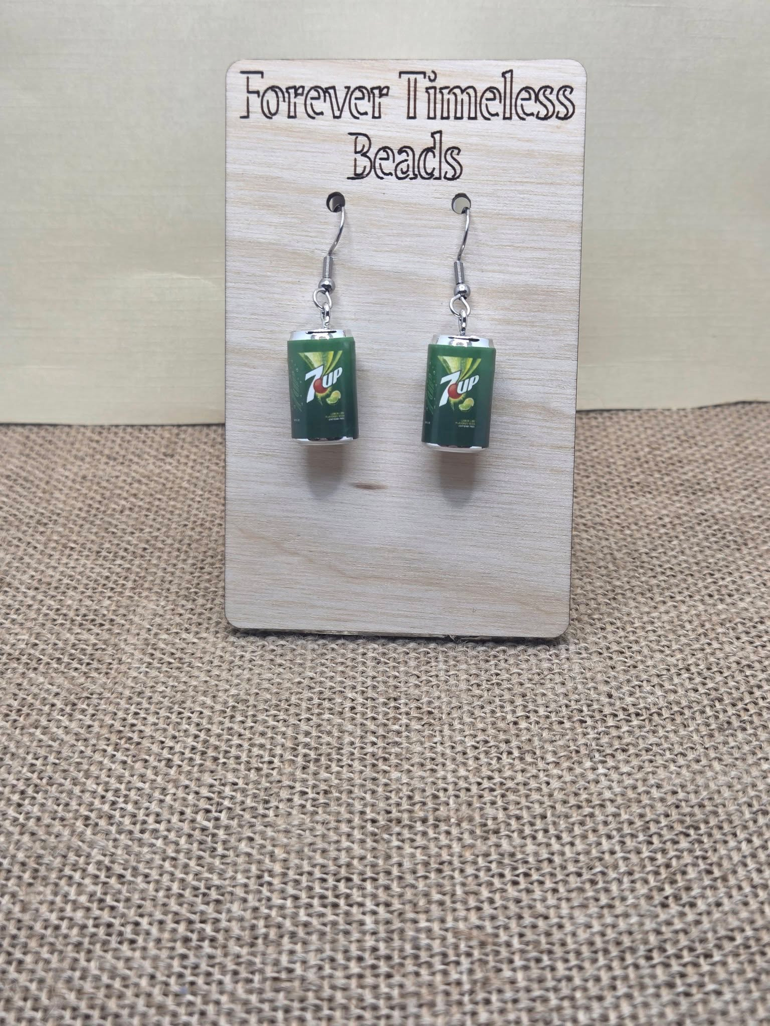 Refreshing 7UP Can Earrings