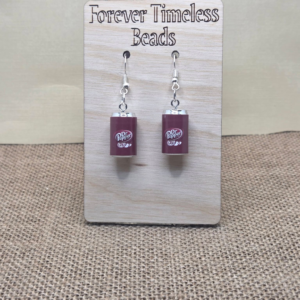 Mini Dr Pepper Can Earrings