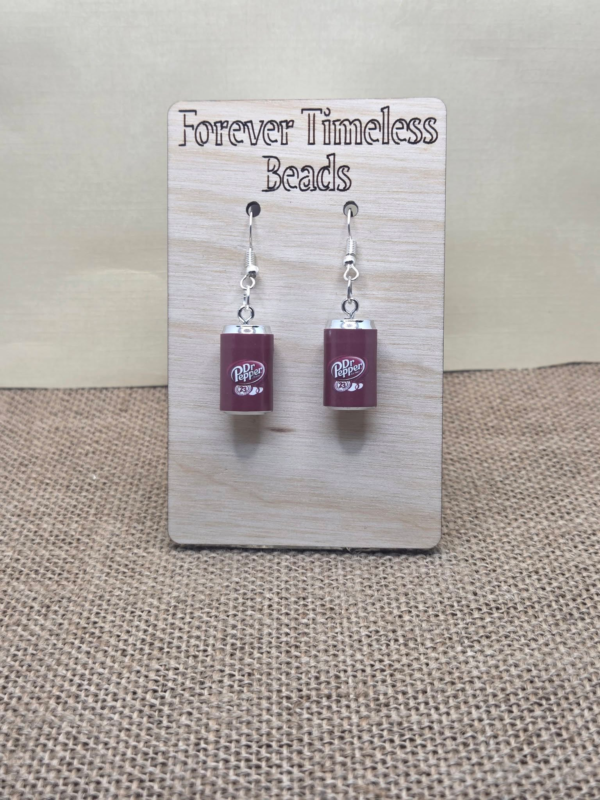 Mini Dr Pepper Can Earrings