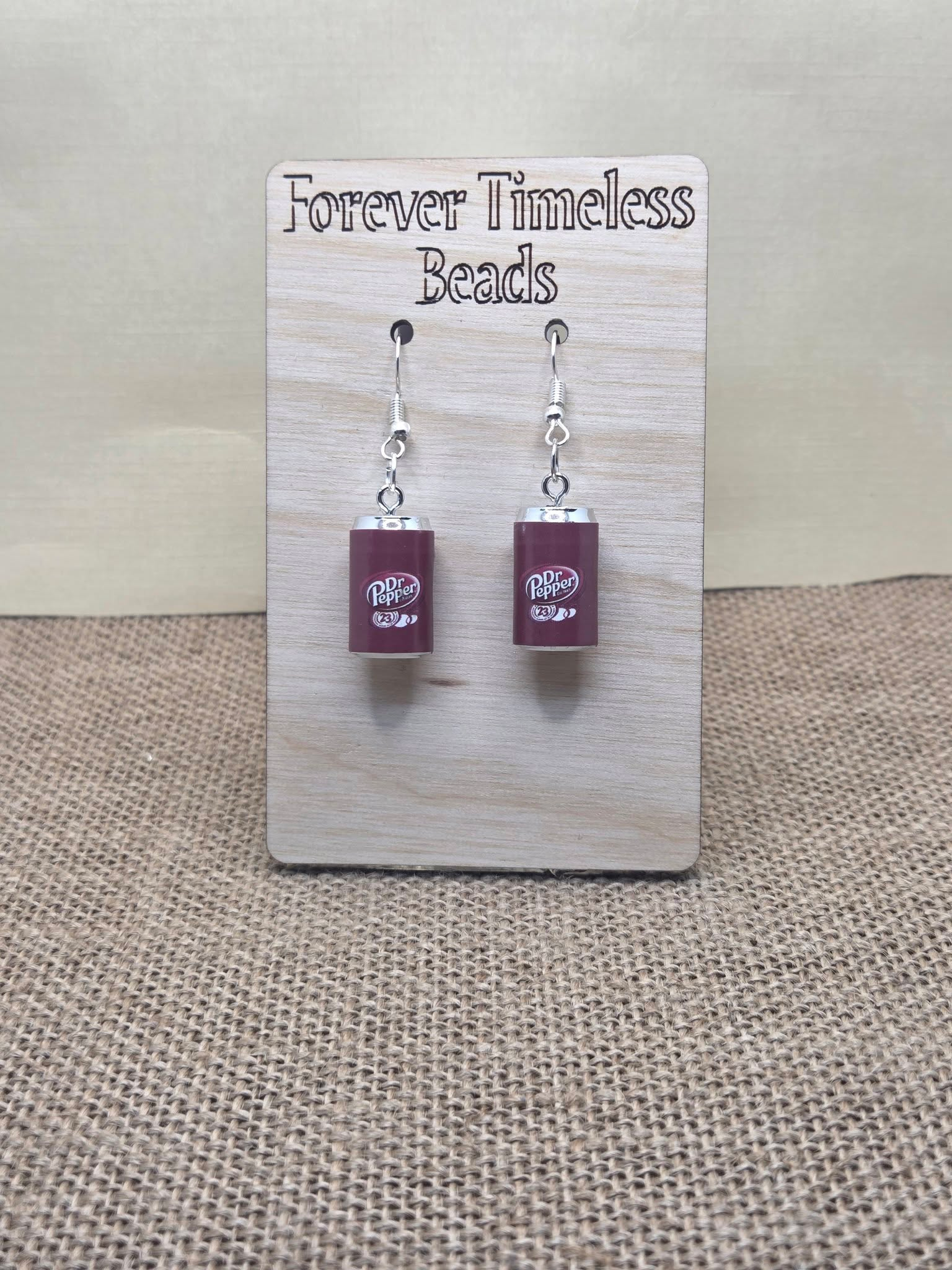 Mini Dr Pepper Can Earrings