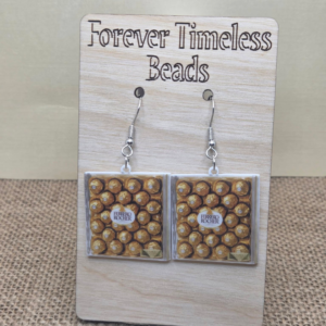 Ferrero Rocher Chocolate Box Earrings
