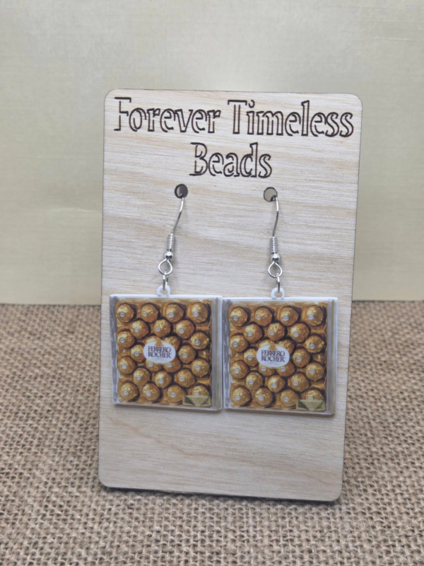 Ferrero Rocher Chocolate Box Earrings