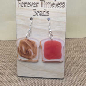 Peanut Butter and Jelly Sandwich Earrings