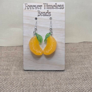 Juicy Mandarin Orange Earrings