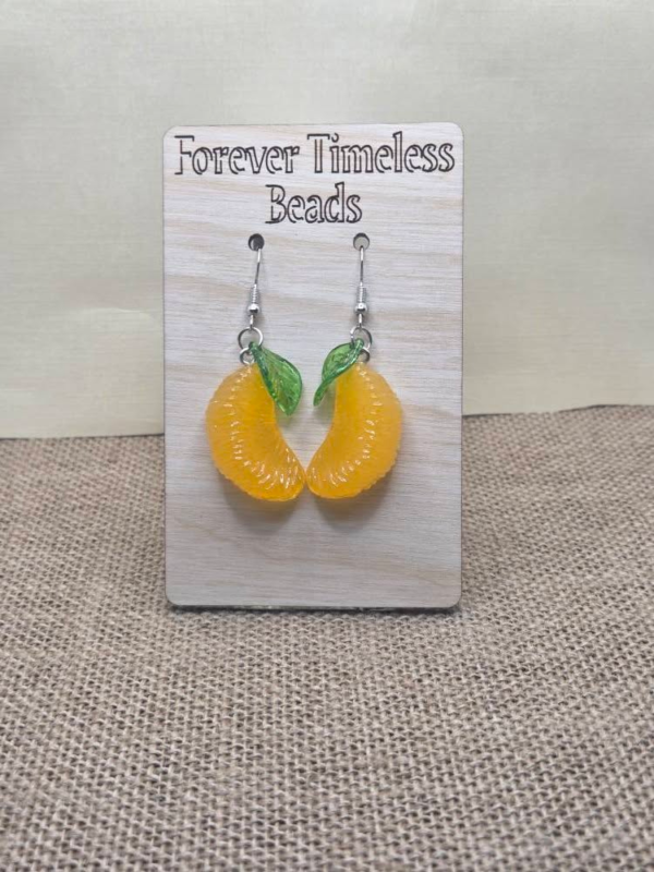 Juicy Mandarin Orange Earrings