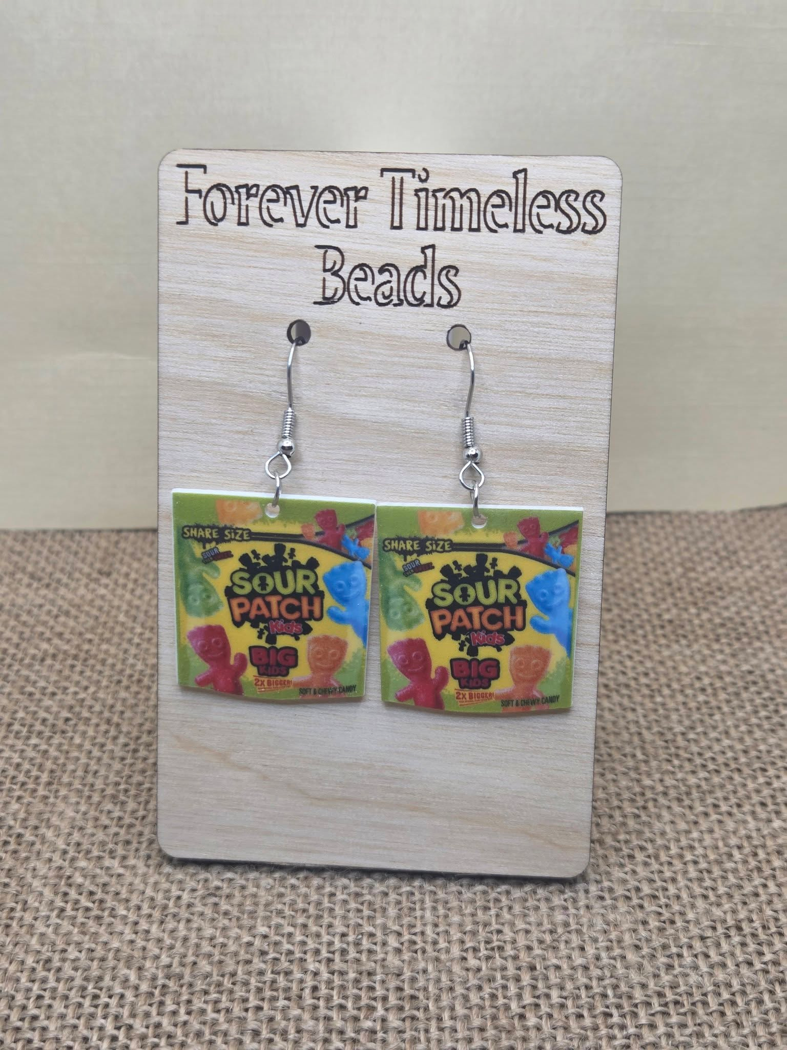 Sour Patch Kids Big Kids Candy Earrings