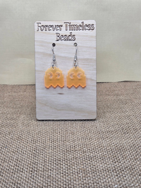 Retro Ghost Pacman Earrings