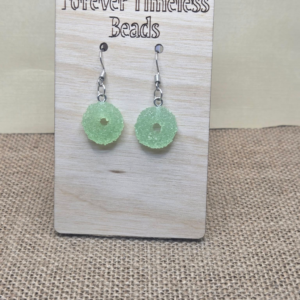 Pop Rock Sour Apple Candy Earrings